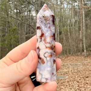 NEW! Natural Crazy Lace Agate Tower